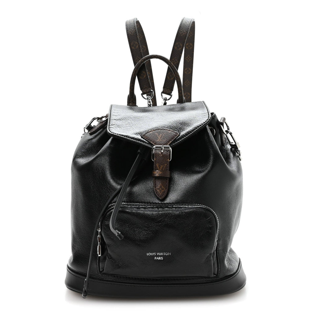 Lambskin Monogram Montsouris Vibe PM Black