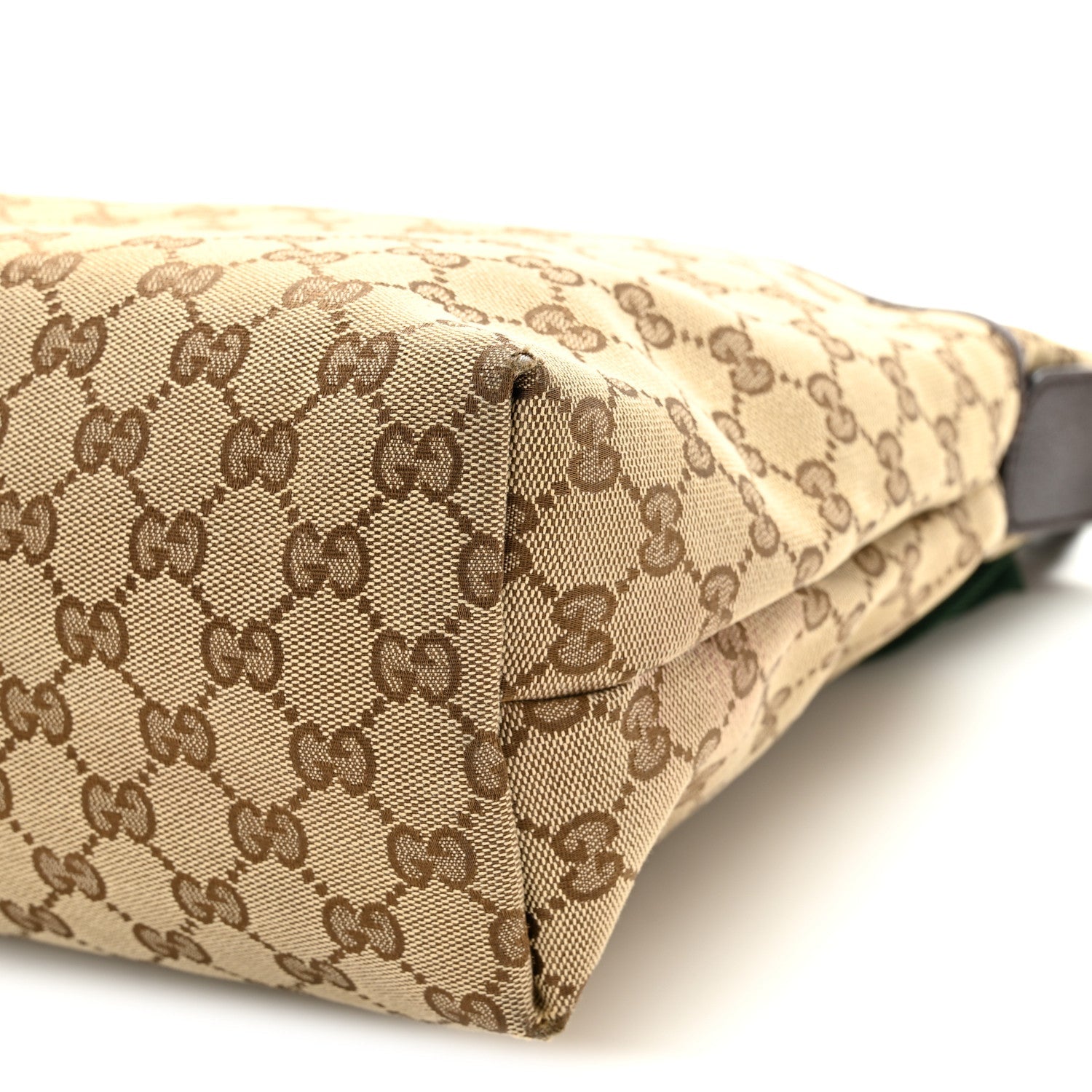 Monogram Web Medium Flat Messenger Bag Brown
