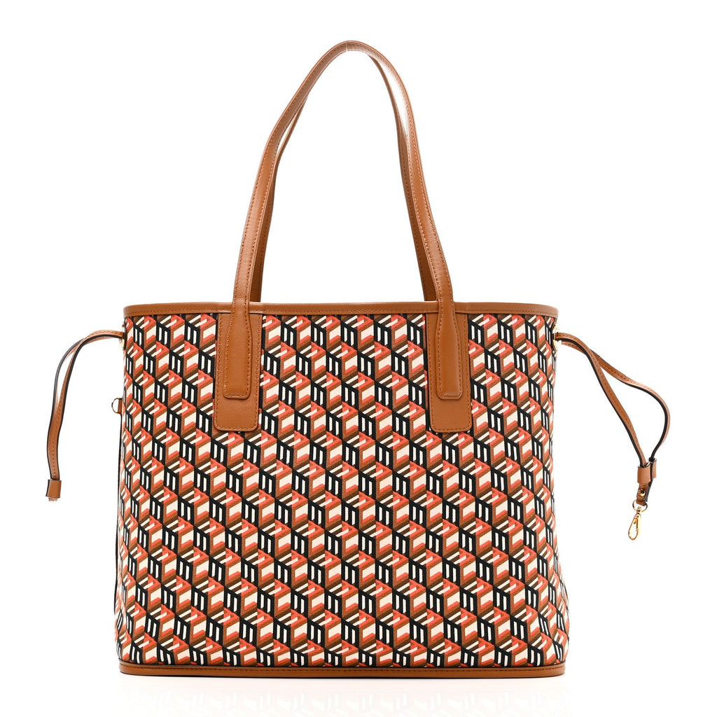 Visetos Medium Reversible Shopper Tote Cognac