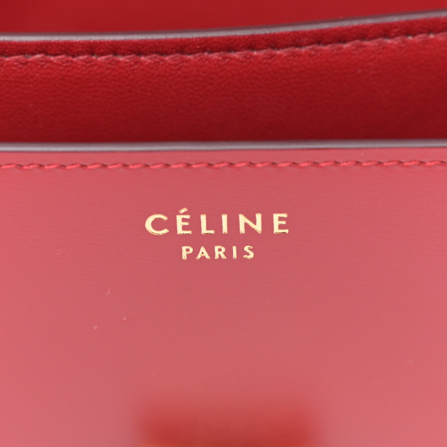 Box Calfskin Medium Classic Box Flap Bag Red