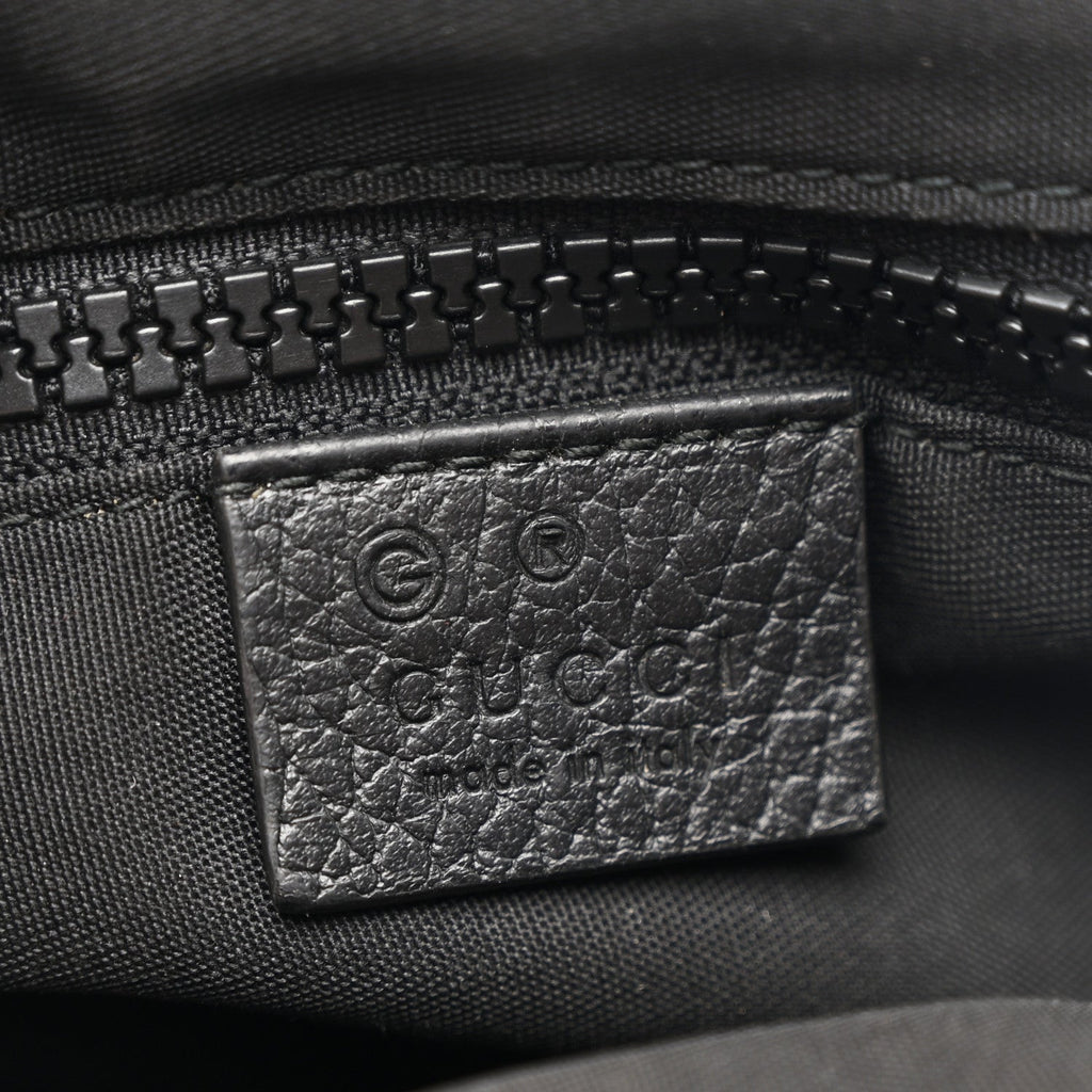 Nylon Monogram Medium Flat Messenger Bag Black