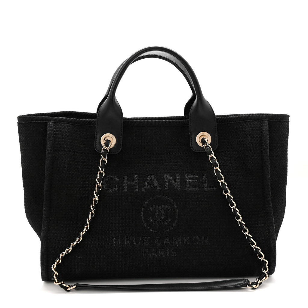 Mixed Fibers Small Deauville Tote Black