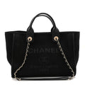 Mixed Fibers Small Deauville Tote Black