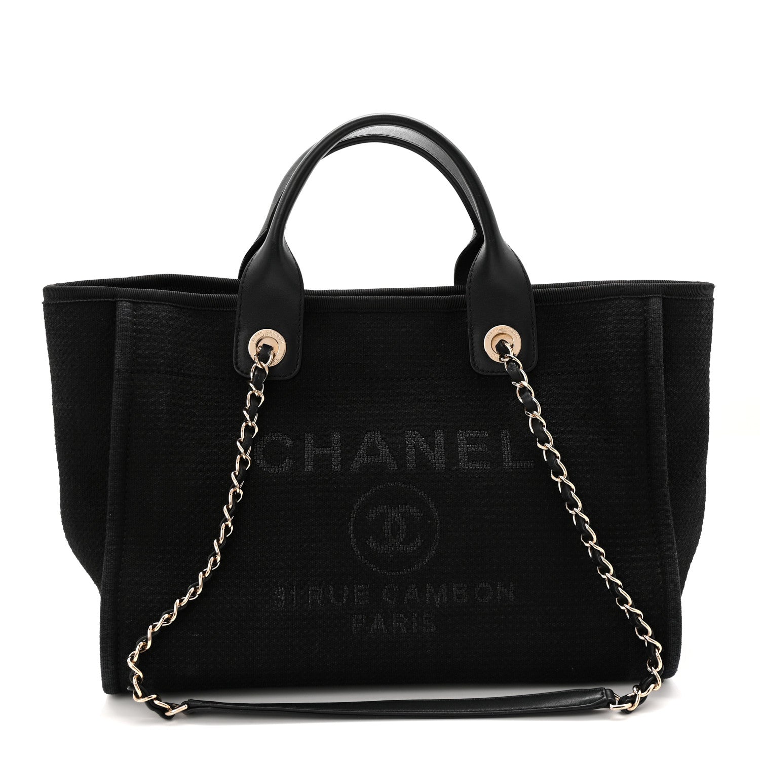 Mixed Fibers Small Deauville Tote Black