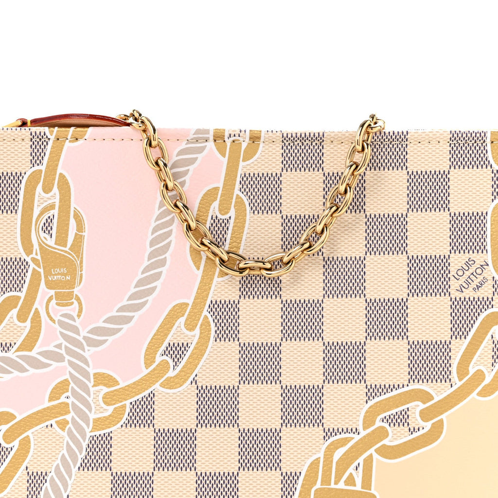Damier Azur Nautical Toiletry Pouch On Chain