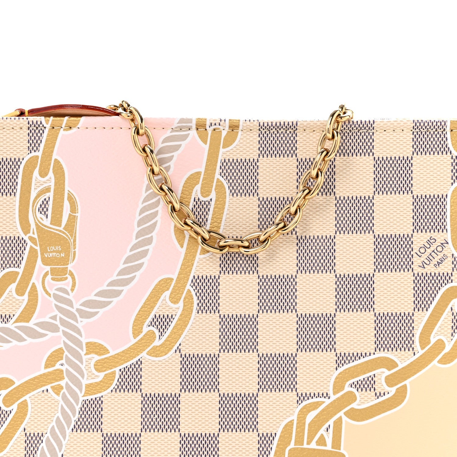 Damier Azur Nautical Toiletry Pouch On Chain