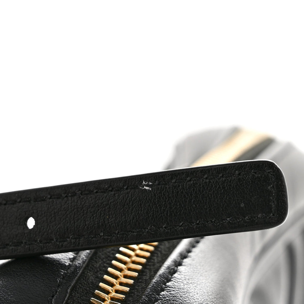 Calfskin Matelasse Monogram Lou Camera Bag Black