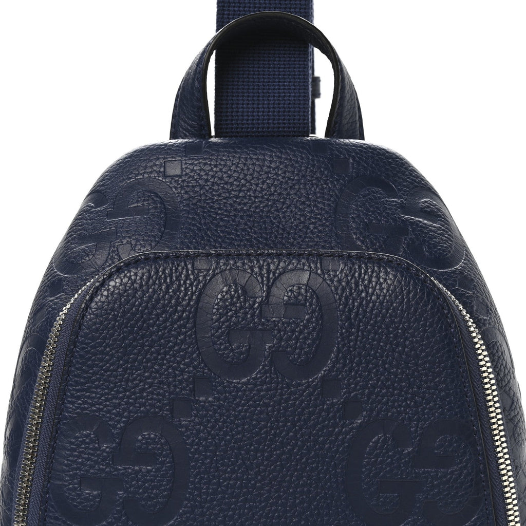 Piuma Calfskin Jumbo GG Embossed Sling Crossbody Royale