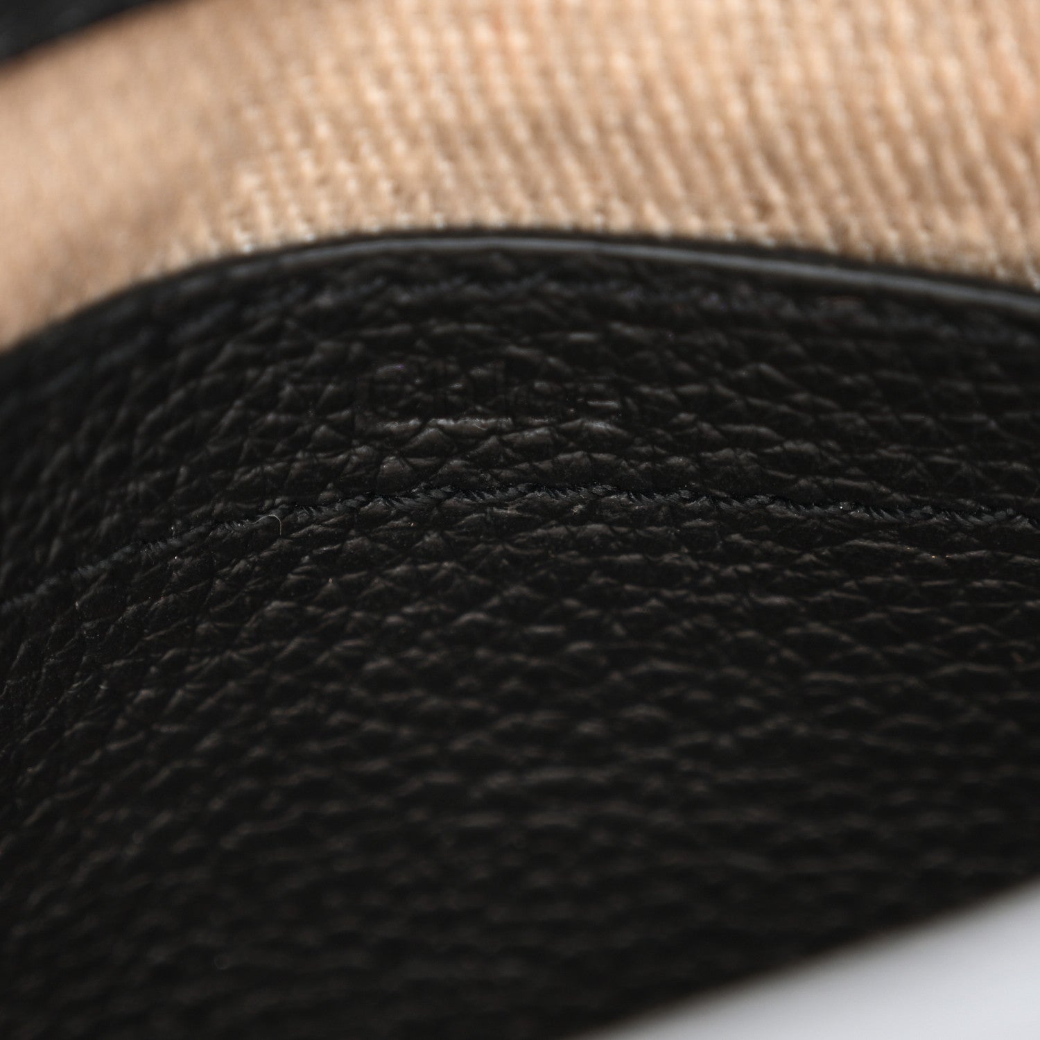 Grained Calfskin Small Marcie Saddle Bag Black