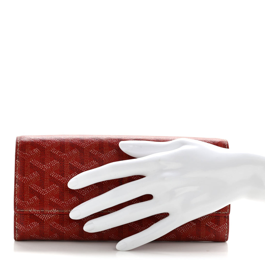 Goyardine Varenne Long Wallet Red