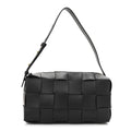 Lambskin Maxi Intrecciato Brick Cassette Bag Black