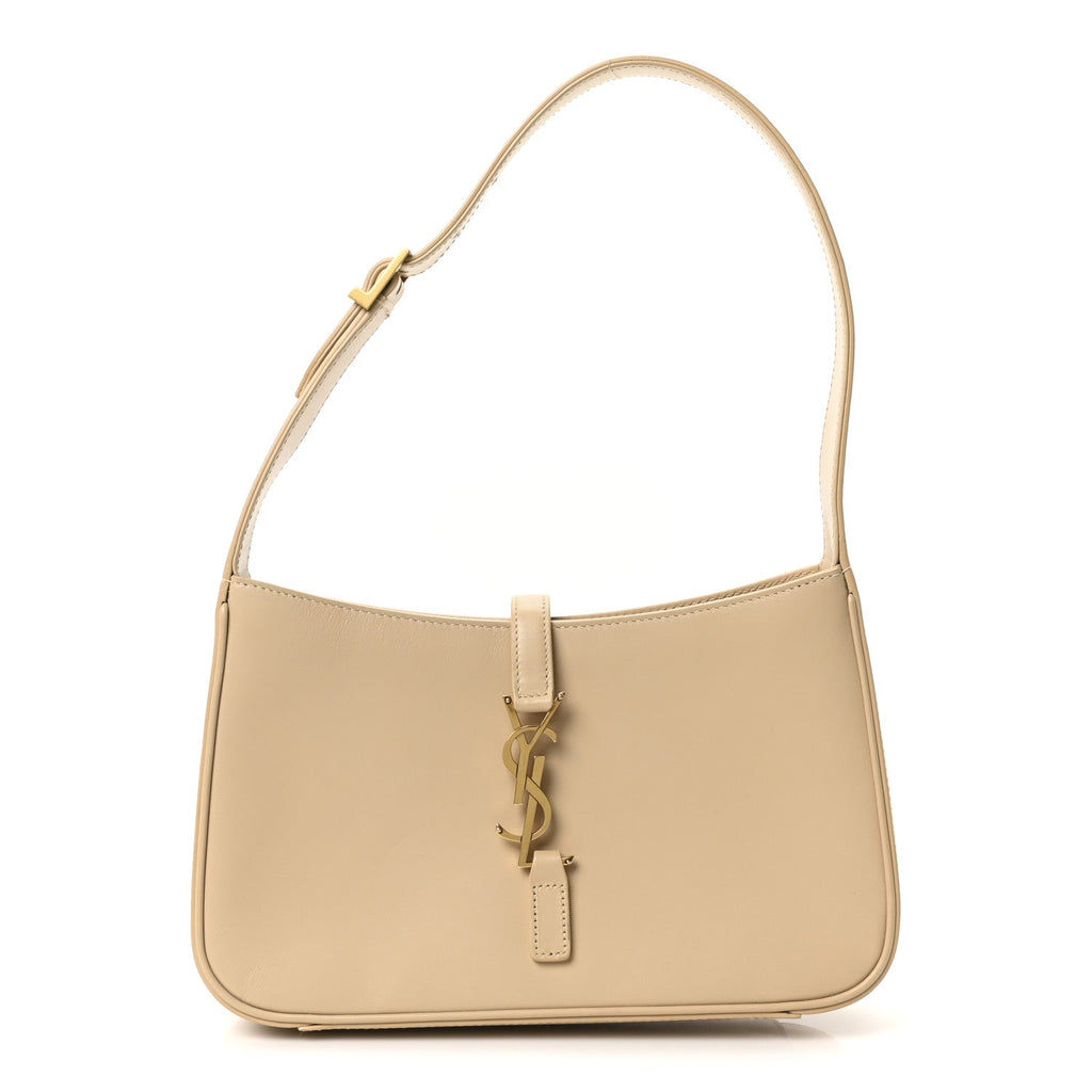 Smooth Calfskin Le 5 A 7 Hobo Dark Beige