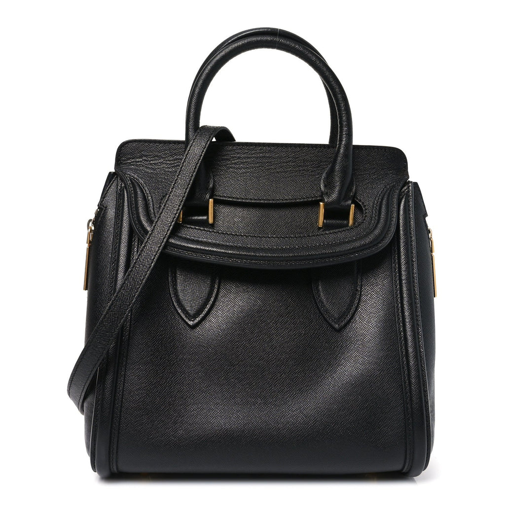 Grained Calfskin Large Heroine Black