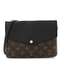 Monogram Twice Pochette Black