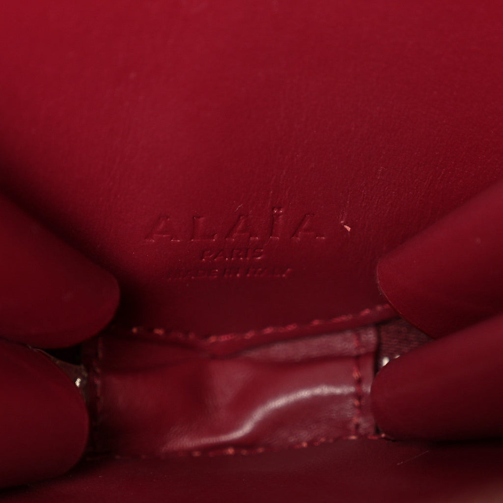 Patent Calfskin Le Coeur Bag Garnet Red