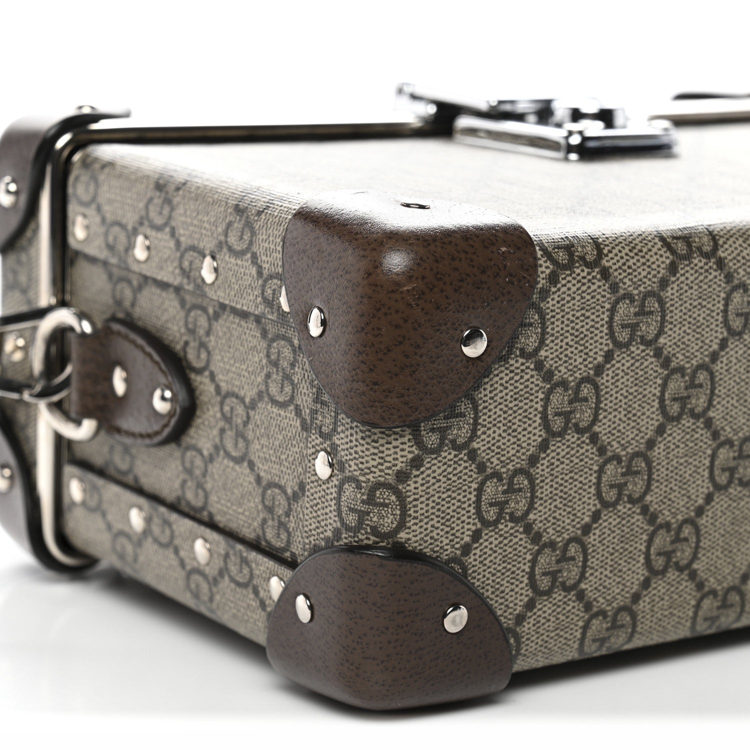 GG Supreme Monogram Globe-Trotter Beauty Case Brown