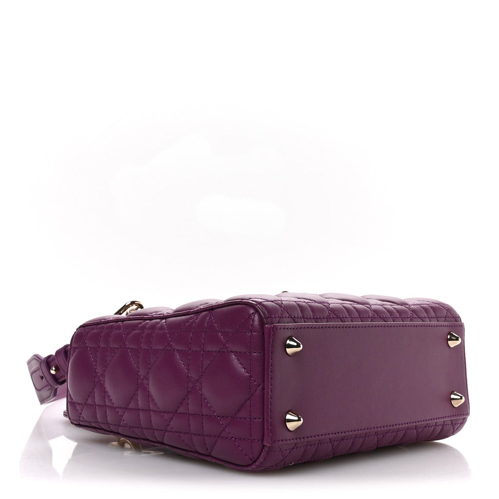 Lambskin Cannage Small My ABCDior Lady Dior Purple