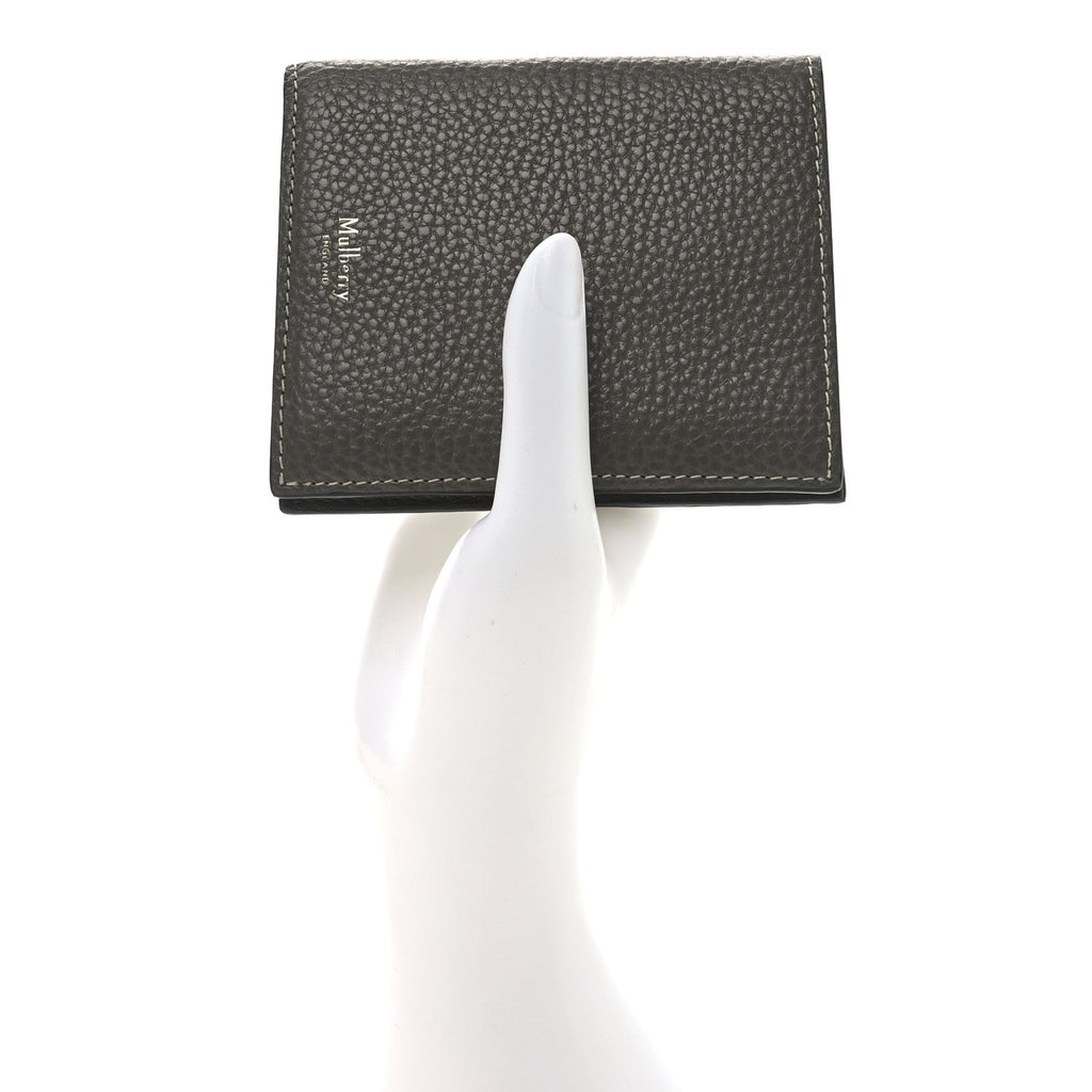 Classic Grain Tri-fold Wallet Grey
