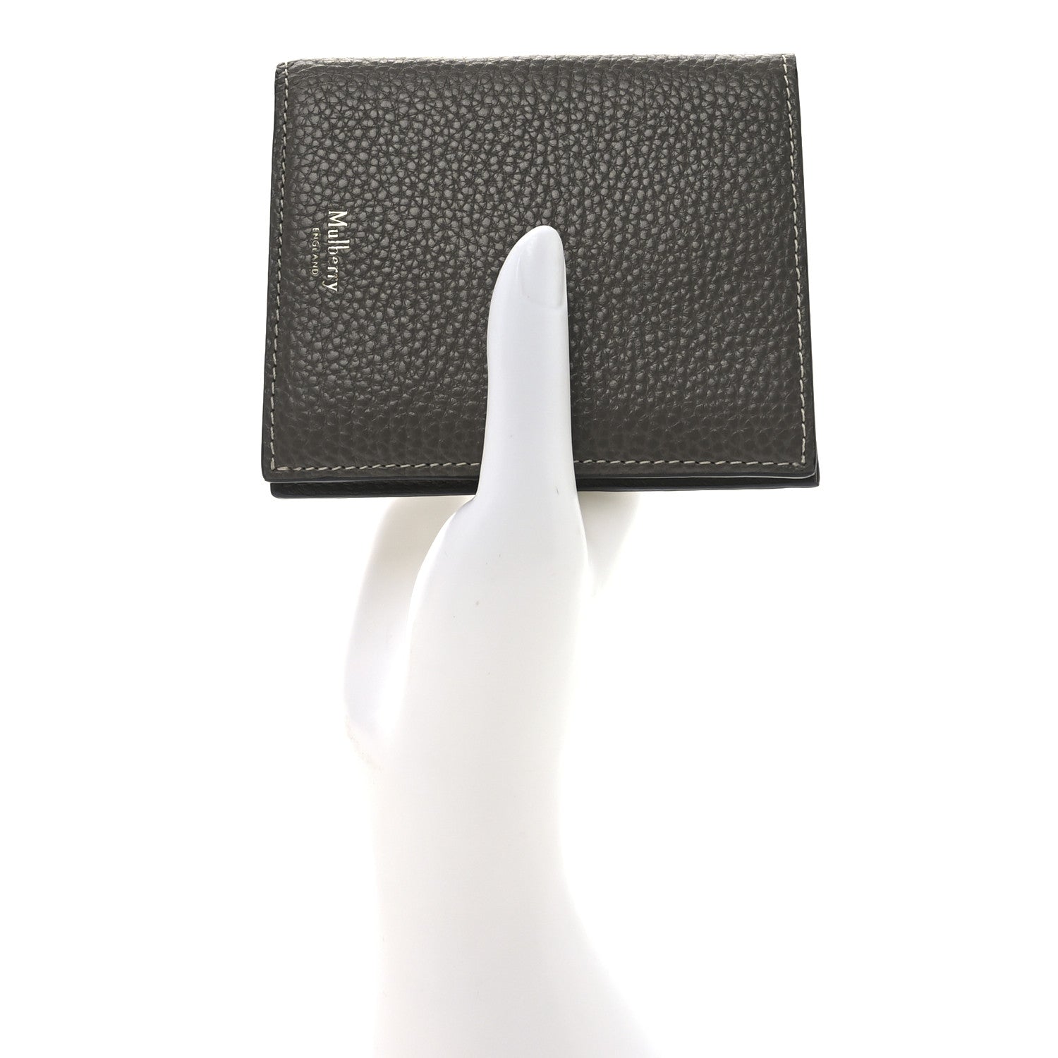 Classic Grain Tri-fold Wallet Grey