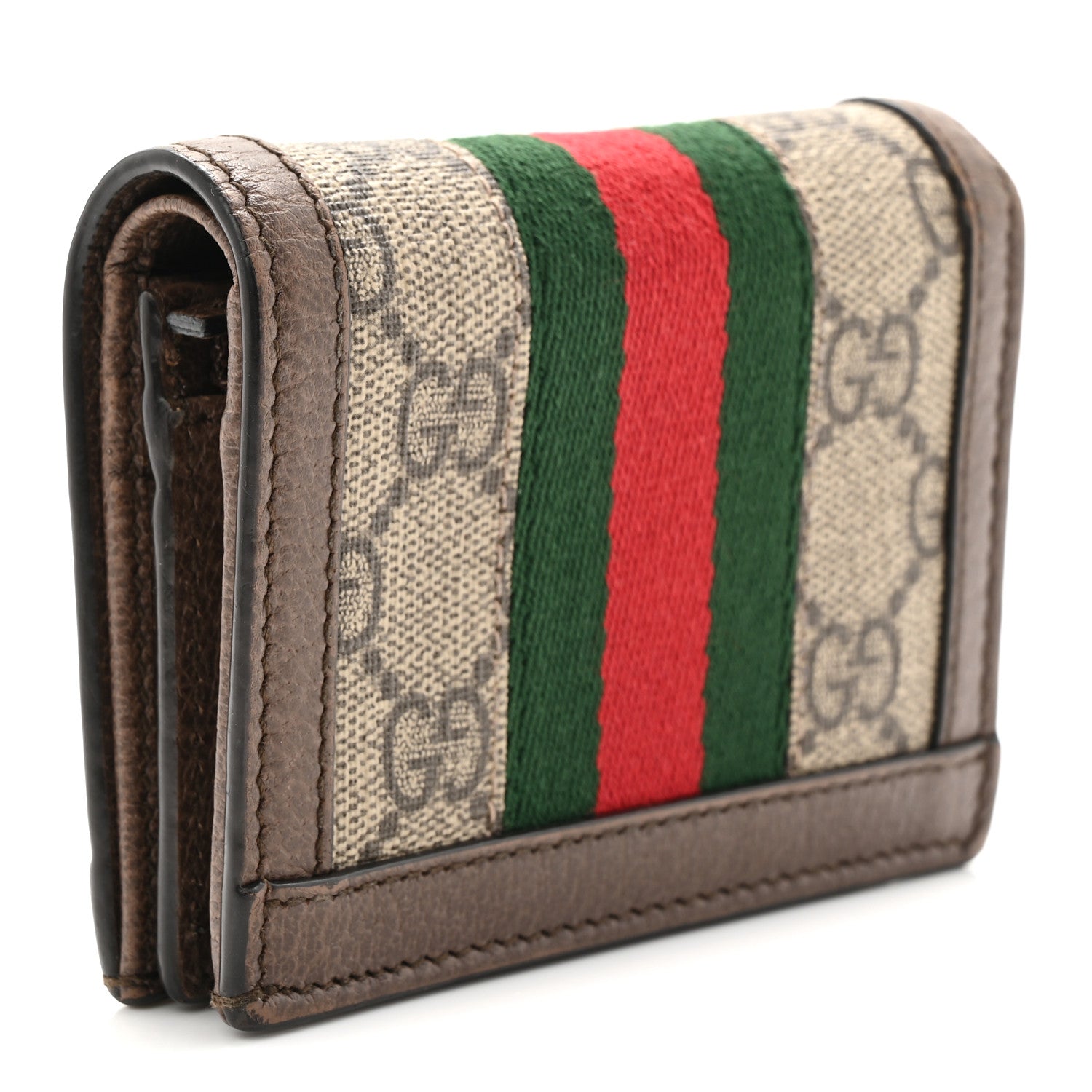 GG Supreme Monogram Web Ophidia  Case Beige New Acero