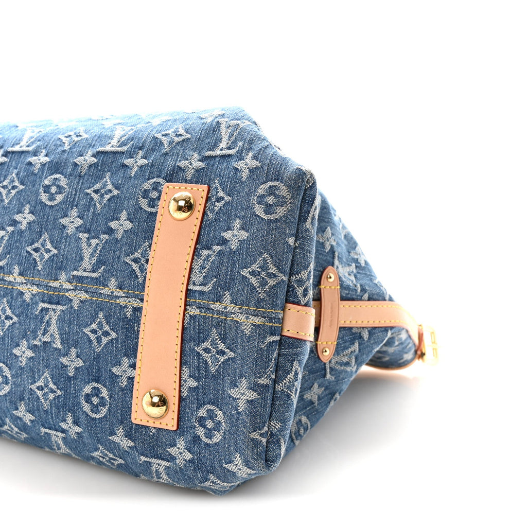 Monogram Denim CarryAll MM Blue