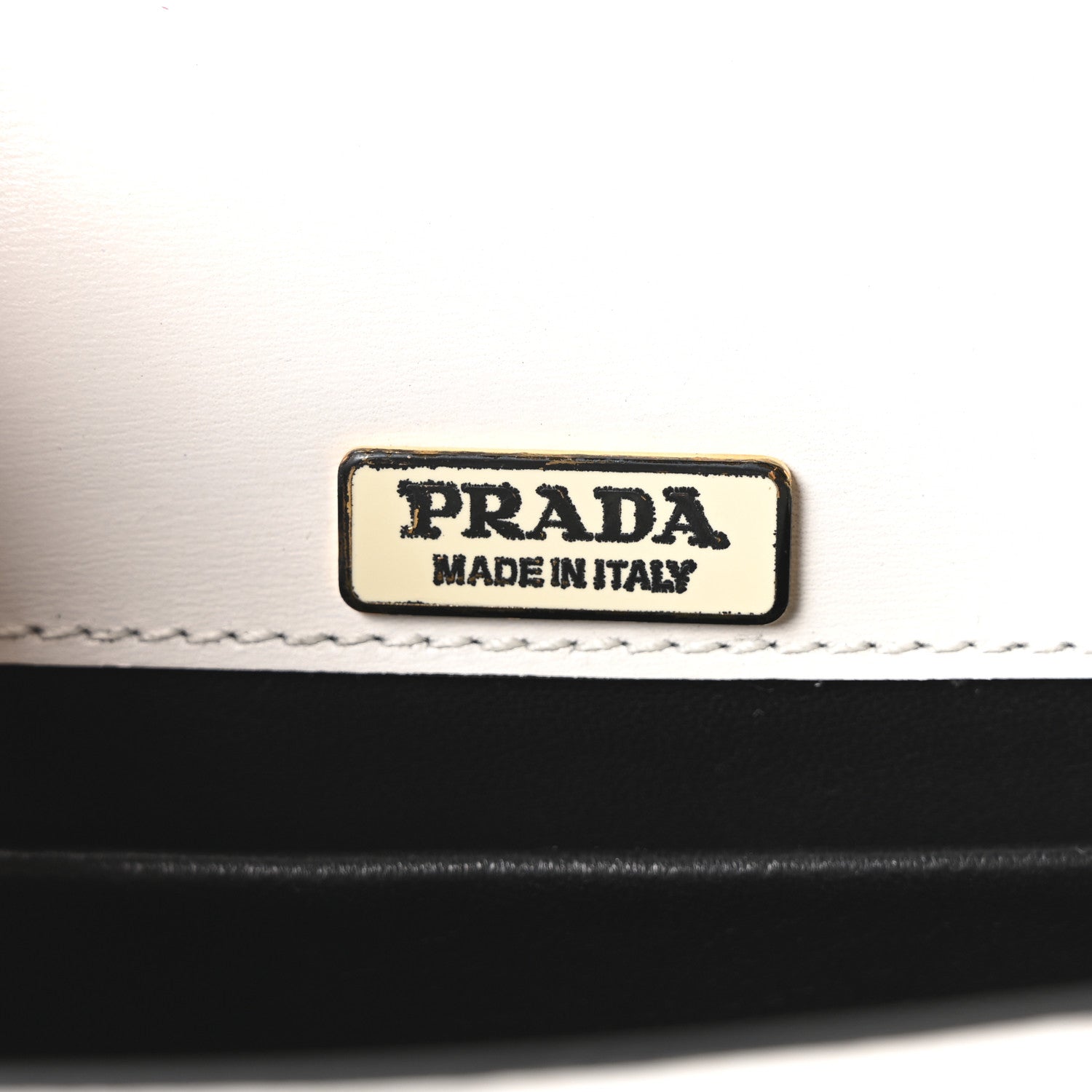 City Calf Striped Pionniere Saddle Bag White Black