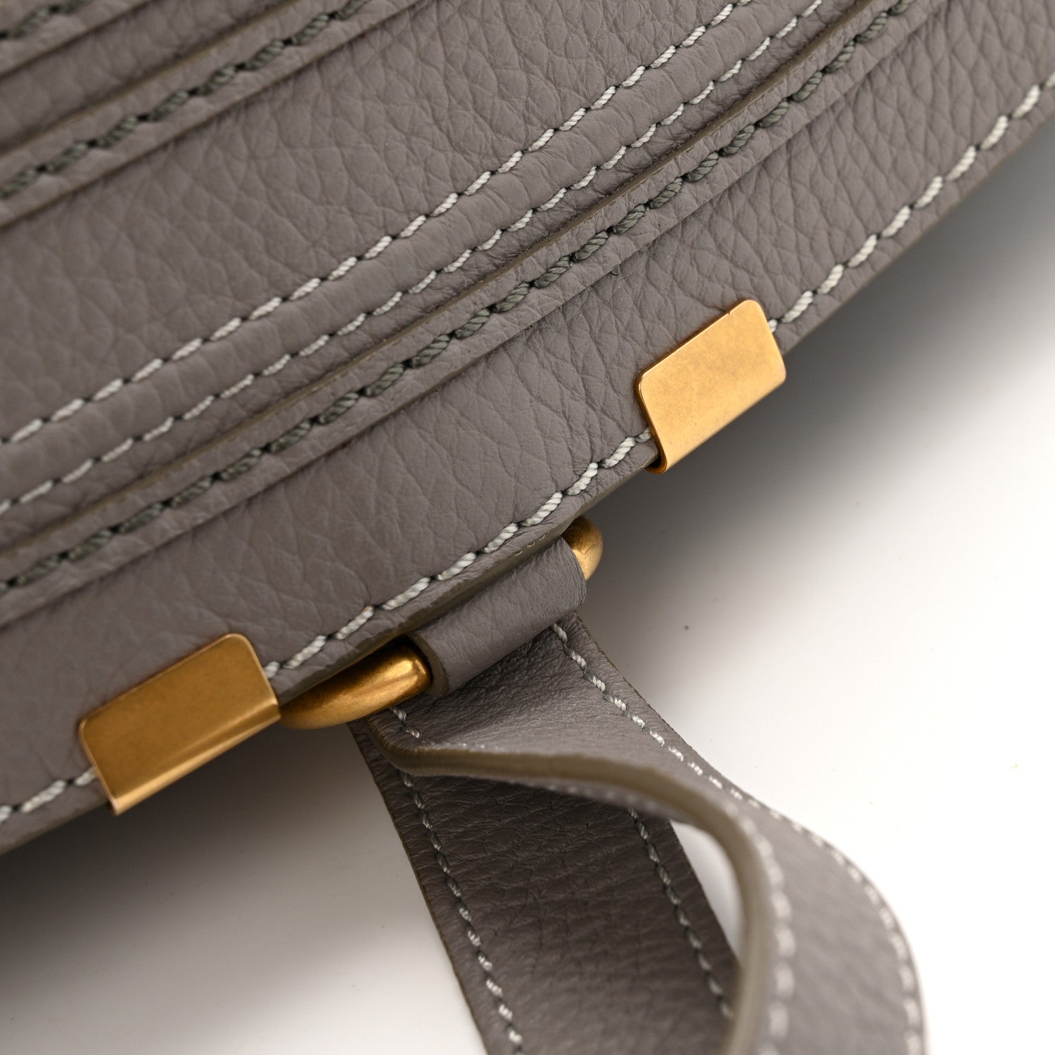 Calfskin Medium Marcie Satchel Cashmere Grey