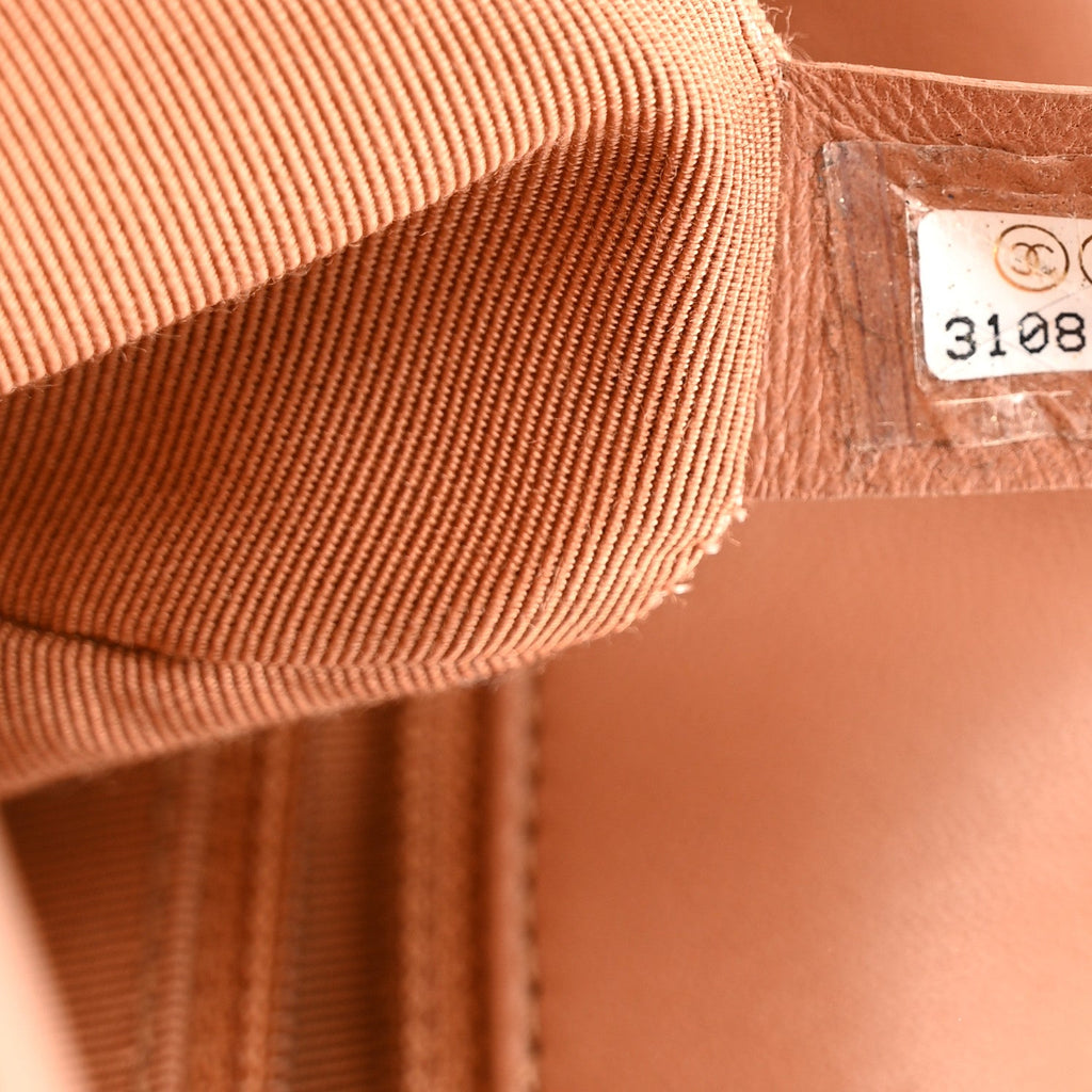 Lambskin Quilted Medium Chanel 19 Flap Brown