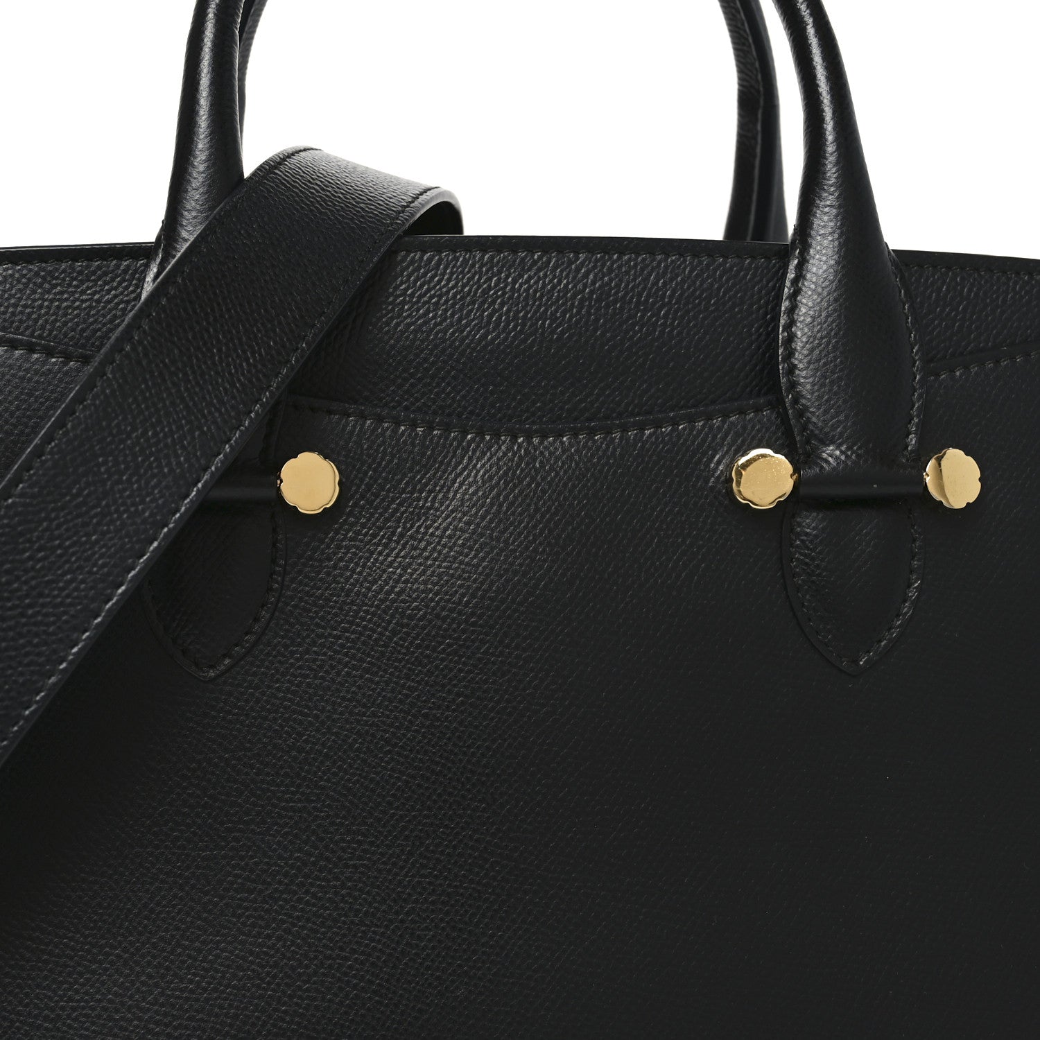 Hammered Calfskin Today Satchel Black