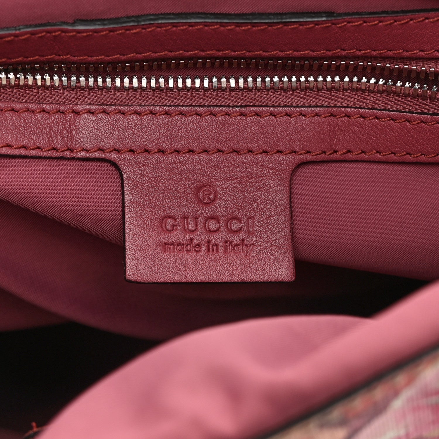 GG Supreme Monogram Blooms Small Single Buckle Backpack Beige Multicolor Dry Rose
