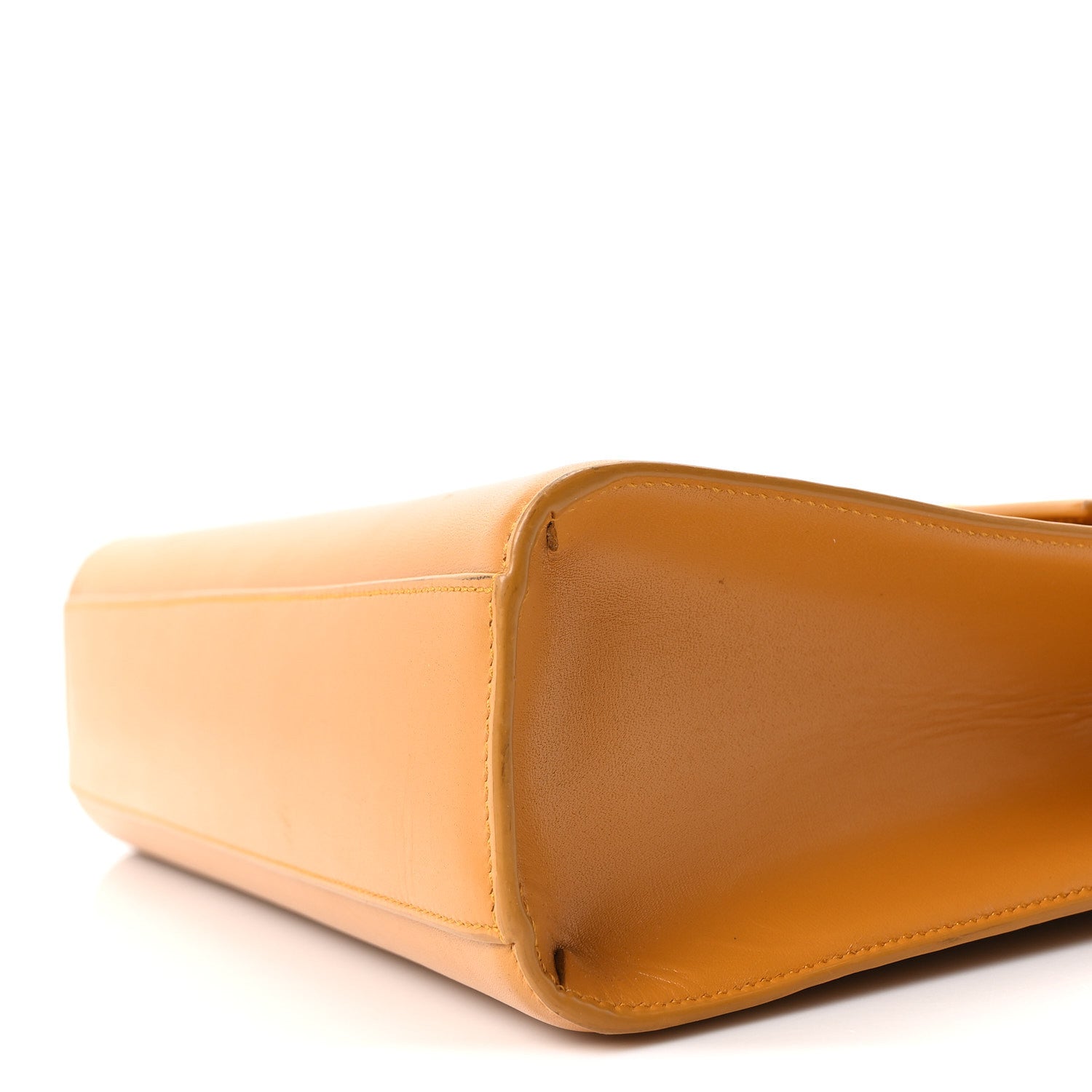 Smooth Calfskin Manhattan Baguette Tangerine