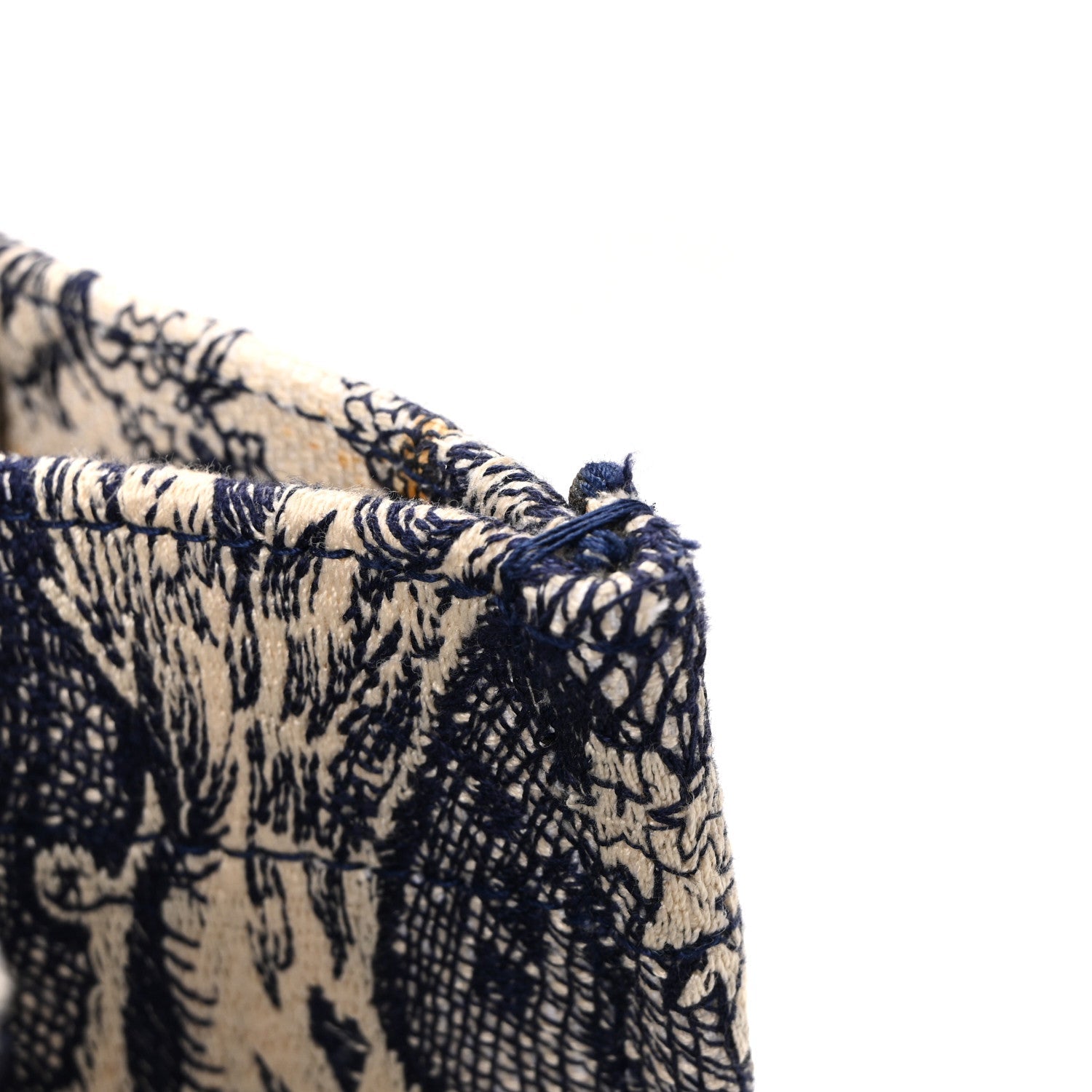 Canvas Embroidered Medium Dioriviera Toile De Jouy Book Tote Blue