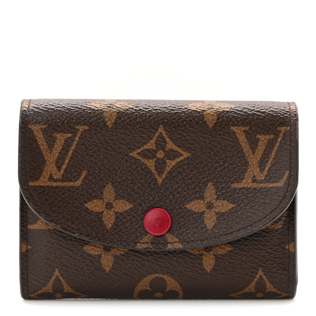 Monogram Rosalie Coin Purse Fuchsia