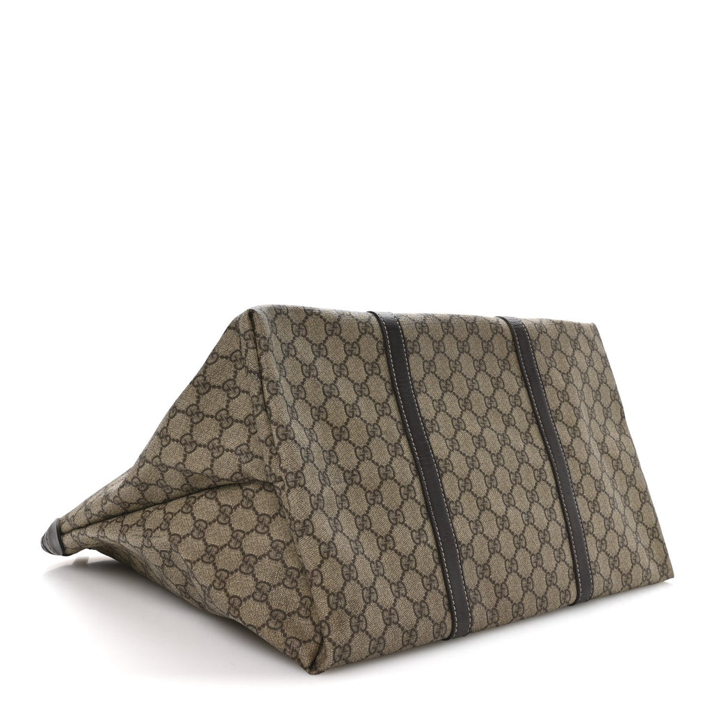 GG Plus Monogram Medium Joy Tote Dark Brown