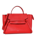 Grained Calfskin Mini Belt Bag Vermillion