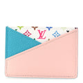 LV X TM Monogram Multicolor Criss-Cross  Holder Kabira Blue Rose