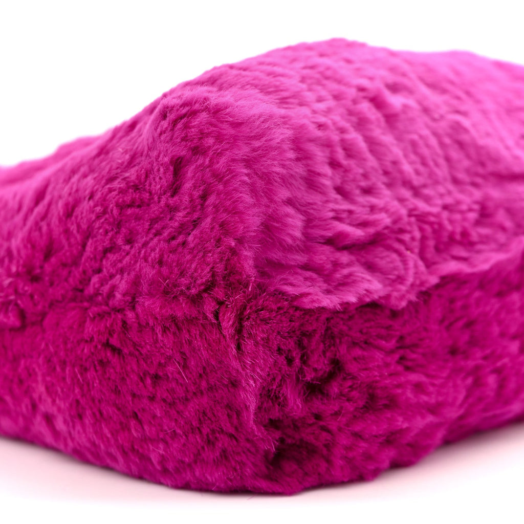 Rabbit Fur Shoulder Bag Fuchsia