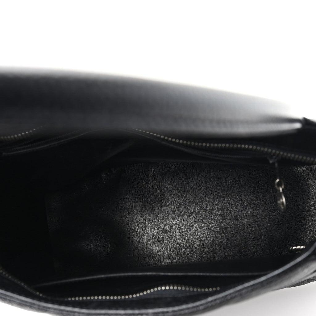 Caviar Quilted Medallion Tote Black