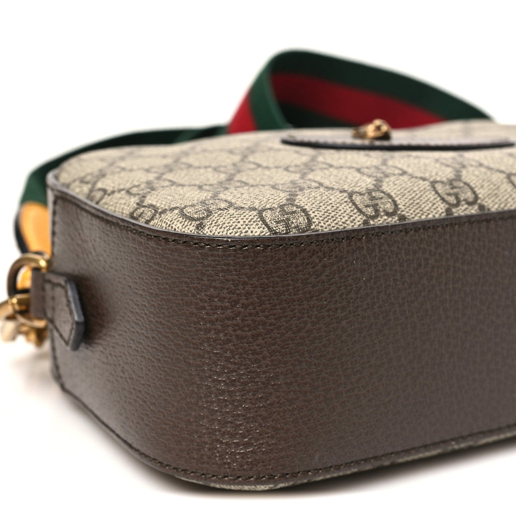 GG Supreme Monogram Web Neo Vintage Shoulder Bag Beige New Acero Crop