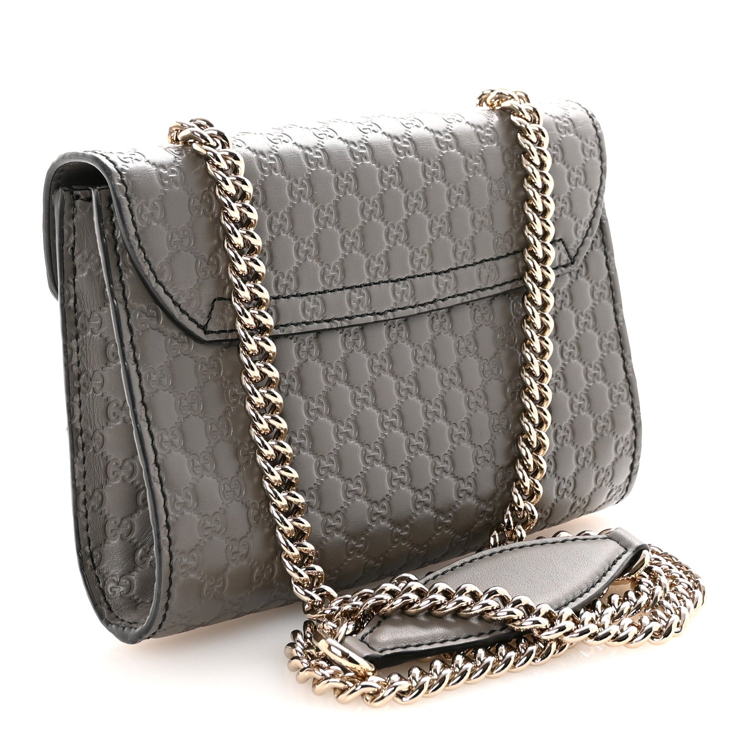 Soft Microguccissima Mini Emily Chain Shoulder Bag Loess