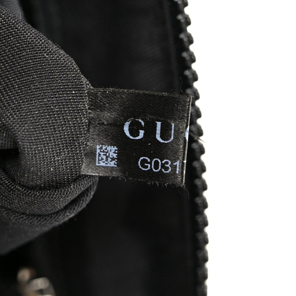 Nylon Monogram Mini Flat Messenger Bag Black