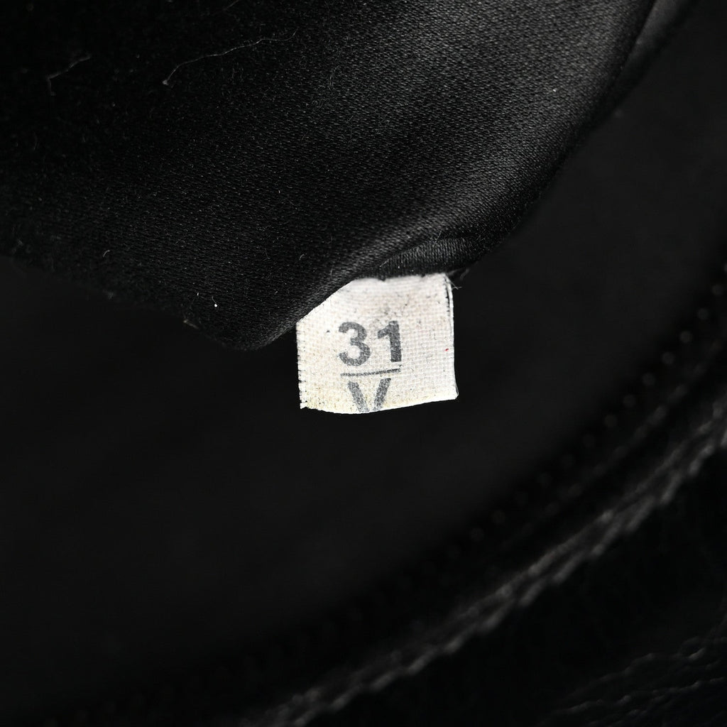 Vitello Shine Crystal Shoulder Bag Black