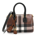 E-canvas Check Mini Bowling Bag Dark Birch Brown