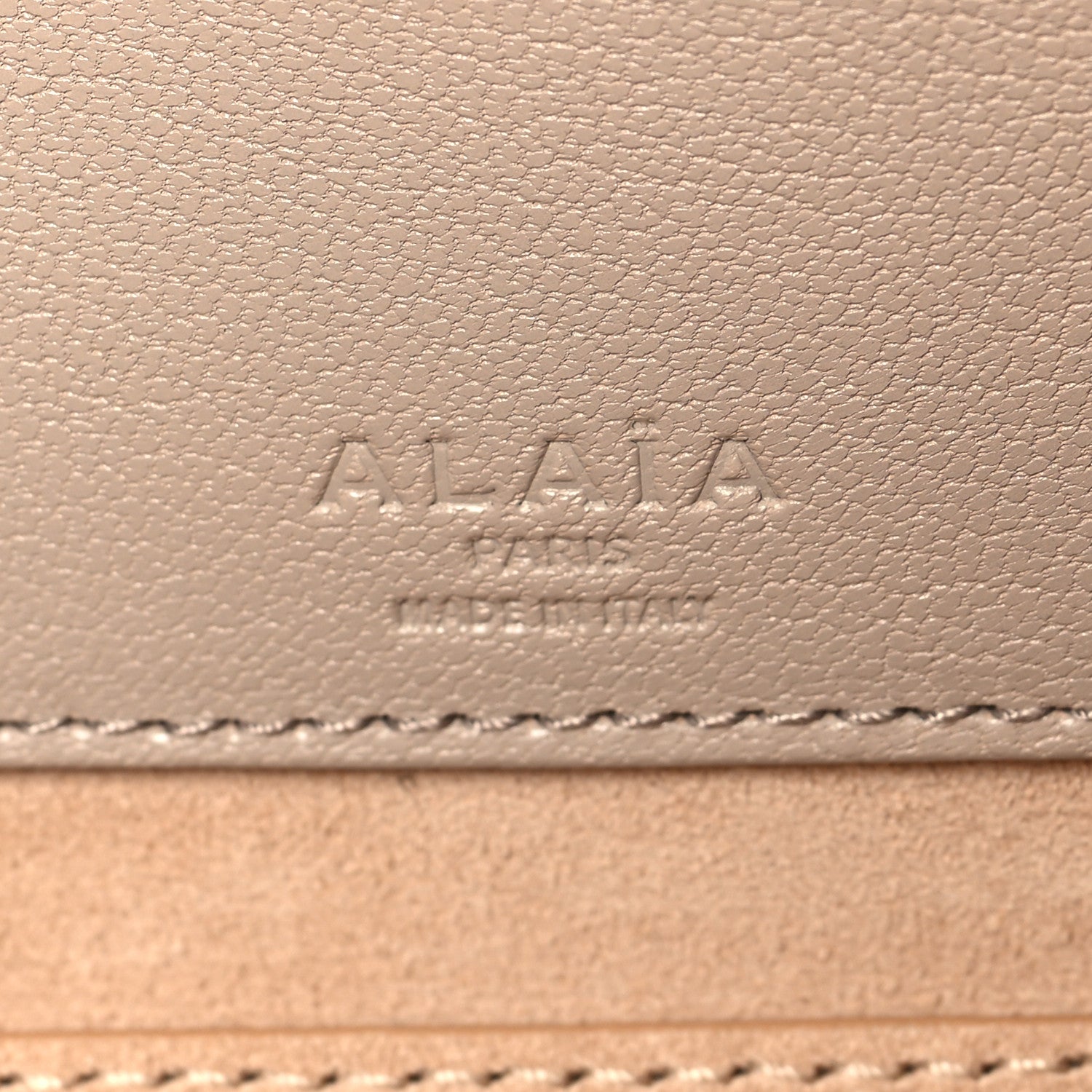 Shiny Goatskin Medium Le Teckel Bag Grege