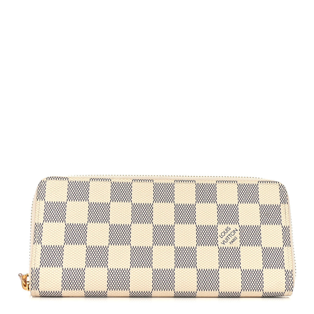 Damier Azur Clemence Wallet Rose Ballerine