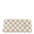 Damier Azur Clemence Wallet Rose Ballerine