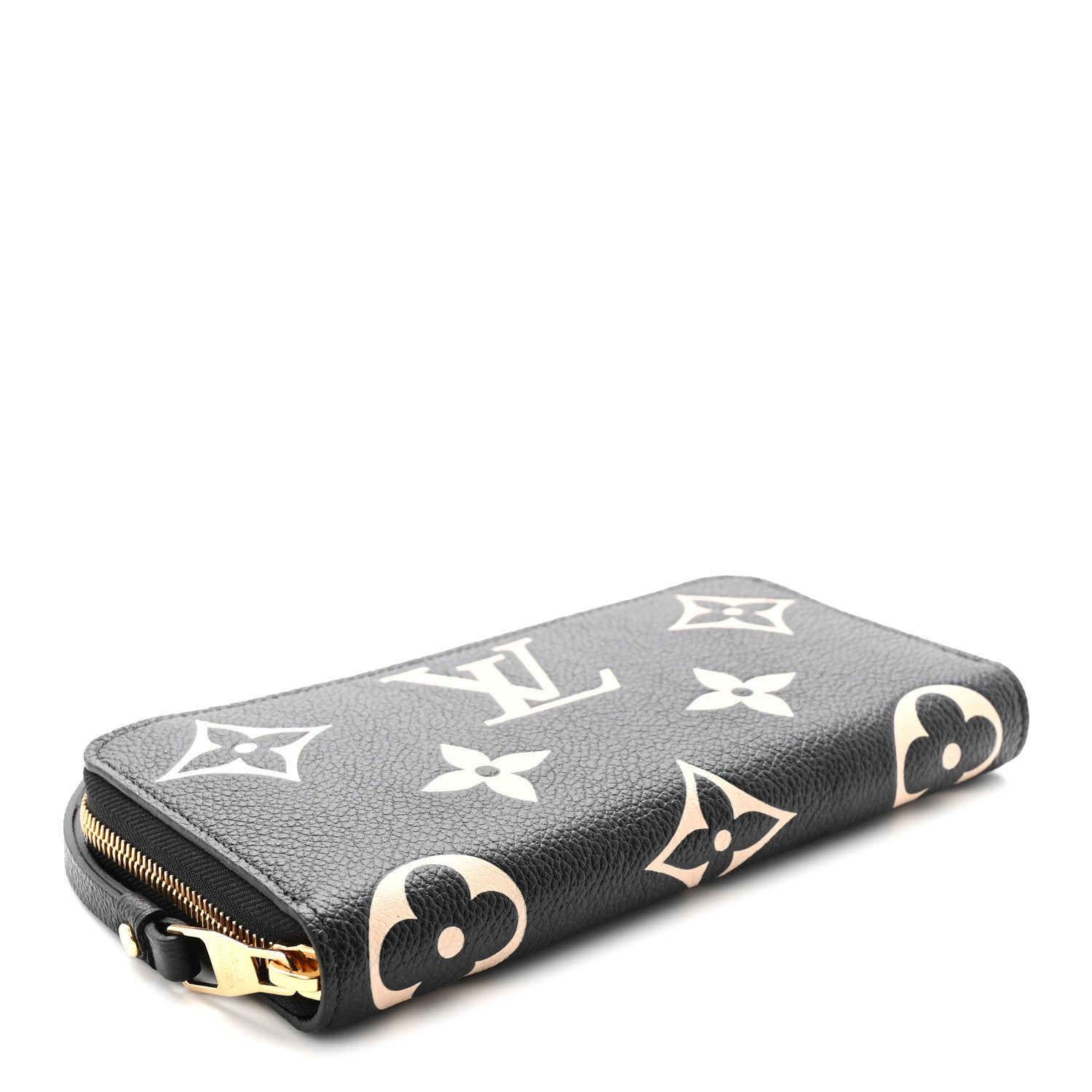 Empreinte Monogram Giant Zippy Wallet Black Beige