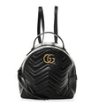 Calfskin Matelasse GG Marmont Dome Backpack Black