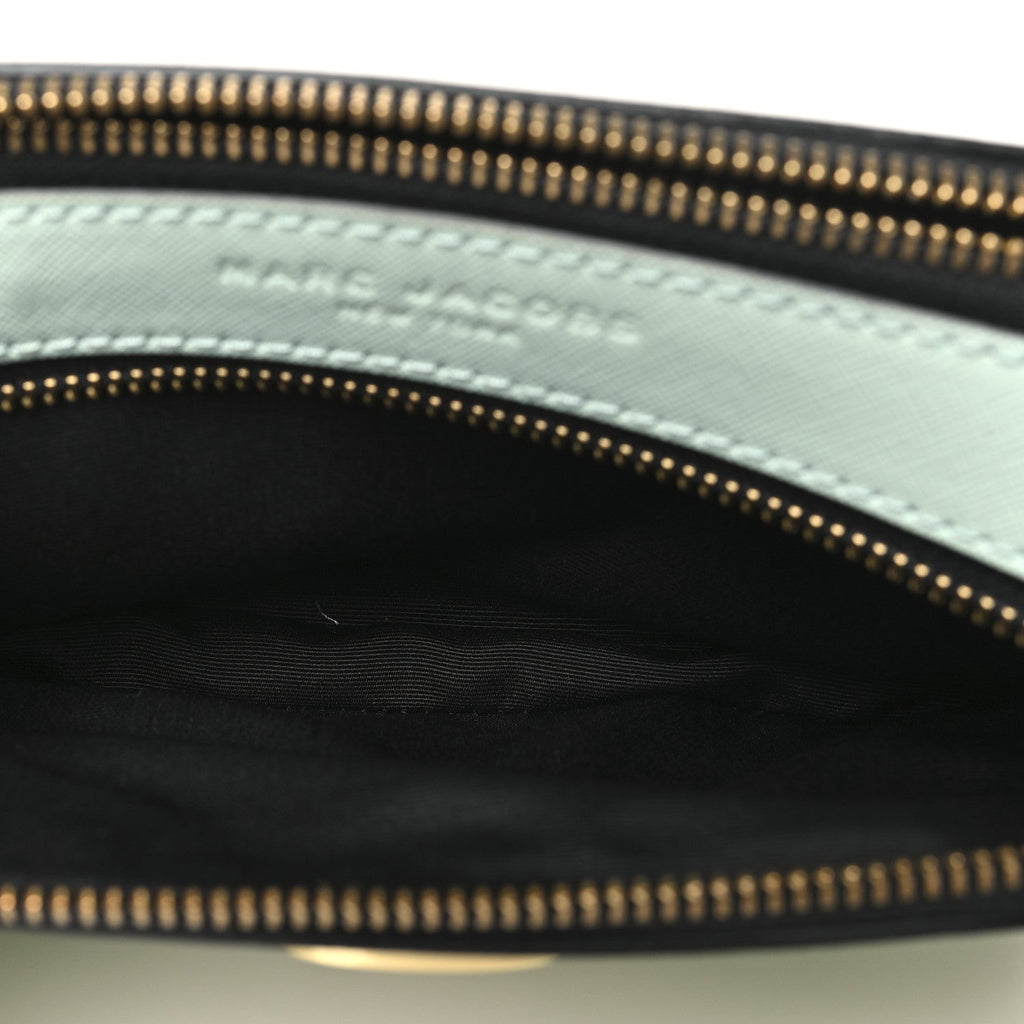 Saffiano Small Snapshot Camera Bag Mint Multicolor