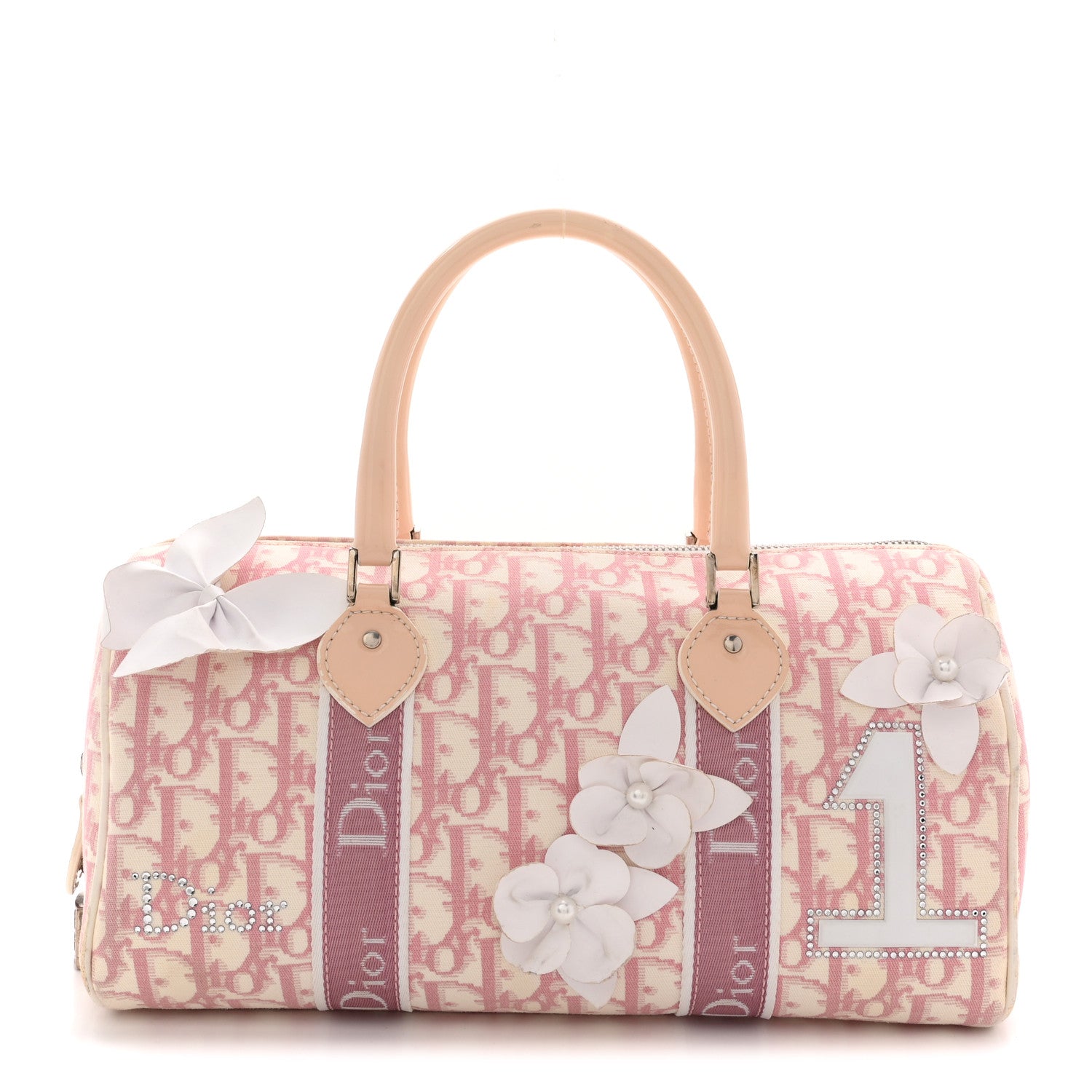 Monogram Girly Boston Pink